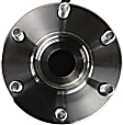 2005-2015 Nissan Xterra - Front Wheel Hub, 6 Lugs, With Bearing, With Sensor, 4WD
