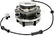 Front, Driver and Passenger Side Wheel Hub, 6 Lugs, With Bearing, With Sensor