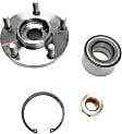 Front, Driver and Passenger Side Wheel Hub, 5 Lugs, With Bearing