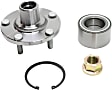 Front, Driver and Passenger Side Wheel Hub, 5 Lugs, With Bearing