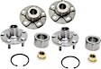 Front and Rear, Driver and Passenger Side Wheel Hub, 5 Lugs, With Bearing