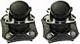 2-Wheel Set Rear, Driver and Passenger Side Wheel Hubs, With Bearing, 4 x 4.5 in. Bolt Pattern, 4 Cyl., 1.8L Engine, FWD