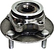 Front, Driver and Passenger Side Wheel Hub, 4 Lugs, With Bearing