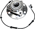 Front, Driver and Passenger Side Wheel Hub, 6 Lugs, With Bearing, With Sensor, 5.6L, 8Cyl