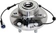 Front and Rear, Driver and Passenger Side Wheel Hub, 6 Lugs, With Bearing, With Sensor, 5.6L, 8Cyl