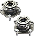 Front, Driver and Passenger Side Wheel Hub, 4 Lugs, With Bearing, 2.0L, 4Cyl