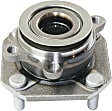 Front, Driver and Passenger Side Wheel Hub, 4 Lugs, With Bearing, 2.0L, 4Cyl
