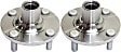 2-Wheel Set Front, Driver and Passenger Side Wheel Hubs, Without Bearing, 4 X 3.94 in. Bolt Pattern