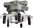 Rear, Driver and Passenger Side Wheel Hub, 5 Lugs, With Bearing, 3.5L, 6Cyl