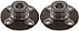 Rear, Driver and Passenger Side Wheel Hub, 4 Lugs, With Bearing