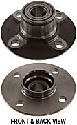 Rear, Driver and Passenger Side Wheel Hub, 4 Lugs, With Bearing
