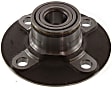 Rear, Driver and Passenger Side Wheel Hub, 4 Lugs, With Bearing