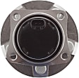 Rear, Driver and Passenger Side Wheel Hub, 5 Lugs, With Bearing, With Sensor