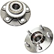 Rear, Driver and Passenger Side Wheel Hub, 5 Lugs, With Bearing, Sedan, FWD, 3.0L, 6Cyl