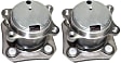2-Wheel Set Rear, Driver and Passenger Side Wheel Hubs, With Bearing, Naturally Aspirated, DOHC, GAS, 4-Door, Sedan, With ABS Brakes