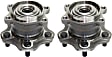 Rear, Driver and Passenger Side Wheel Hub, 5 Lugs, With Bearing, AWD