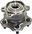 Rear, Driver and Passenger Side Wheel Hub, 5 Lugs, With Bearing, AWD