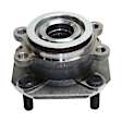 Front and Rear, Driver and Passenger Side Wheel Hub, 4 Lugs, With Bearing, 2.0L, 4Cyl