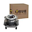 Front and Rear, Driver and Passenger Side Wheel Hub, 4 Lugs, With Bearing, 2.0L, 4Cyl
