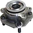 Front and Rear, Driver and Passenger Side Wheel Hub, 4 Lugs, With Bearing, 2.0L, 4Cyl