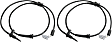 Front, Driver and Passenger Side ABS Speed Sensor Set of 2