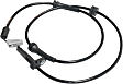Front, Driver and Passenger Side ABS Speed Sensor Set of 2