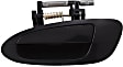 2002-2006 Nissan Altima - Front and Rear, Driver and Passenger Side Exterior Door Handles, Smooth Black, Front Driver Side - With Key Hole; Front Passenger Side and Rear Driver and Passenger Side - Without Key Hole
