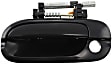 Front, Driver and Passenger Side Smooth Black Exterior Door Handle, With Key Hole