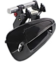 2002 Nissan Altima - Front, Driver and Passenger Side Smooth Black Exterior Door Handle, With Key Hole