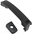 Front, Driver and Passenger Side Exterior Door Handles, Primed, Driver Side - With Key Hole; Passenger Side - Without Key Hole