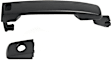 Front, Driver and Passenger Side Exterior Door Handles, Primed, Driver Side - With Key Hole; Passenger Side - Without Key Hole