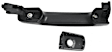 Front, Driver and Passenger Side Exterior Door Handles, Primed, Driver Side - With Key Hole; Passenger Side - Without Key Hole