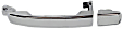 2004-2009 Nissan Quest - Front or Rear, Driver and Passenger Side Exterior Door Handles, Chrome, Front Driver Side - With Key Hole; Front Passenger Side or Rear Driver or Passenger Side - Without Key Hole