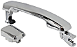 2004-2009 Nissan Quest - Front or Rear, Driver and Passenger Side Exterior Door Handles, Chrome, Front Driver Side - With Key Hole; Front Passenger Side or Rear Driver or Passenger Side - Without Key Hole