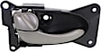 2002-2005 Nissan Altima - Front and Rear, Driver and Passenger Side Black bezel with silver lever Interior Door Handle, With door lock button, Sedan