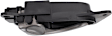 2002-2005 Nissan Altima - Front and Rear, Driver and Passenger Side Black bezel with silver lever Interior Door Handle, With door lock button, Sedan