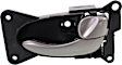 2002-2005 Nissan Altima - Front or Rear, Driver and Passenger Side Black bezel with silver lever Interior Door Handle, With door lock button, Sedan