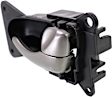 2002-2005 Nissan Altima - Front or Rear, Driver and Passenger Side Black bezel with silver lever Interior Door Handle, With door lock button, Sedan