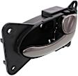 2002-2005 Nissan Altima - Front or Rear, Driver and Passenger Side Black bezel with silver lever Interior Door Handle, With door lock button, Sedan