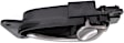 2002-2005 Nissan Altima - Front or Rear, Driver and Passenger Side Black bezel with silver lever Interior Door Handle, With door lock button, Sedan