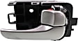 Front and Rear, Driver and Passenger Side Interior Door Handles, Silver, With door lock button