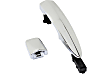 Front, Driver and Passenger Side Exterior Door Handles, Chrome, Front Driver Side - With Key Hole; Front Passenger Side or Rear Driver or Passenger Side - Without Key Hole