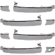 Front and Rear, Driver and Passenger Side Exterior Door Handles, Chrome, Driver Side - With Key Hole; Passenger Side - Without Key Hole