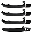 Front and Rear, Driver and Passenger Side Exterior Door Handles, Primed, Front Driver Side - With Key Hole; Front Passenger Side and Rear Driver and Passenger Side - Without Key Hole