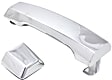 2004-2018 Nissan Titan - Front, Driver and Passenger Side Exterior Door Handles, Chrome, Driver Side - With Key Hole; Passenger Side - Without Key Hole