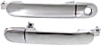 Front or Rear, Driver and Passenger Side Exterior Door Handles, Chrome, Front Driver Side - With Key Hole; Front Passenger Side or Rear Driver or Passenger Side - Without Key Hole