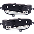 2015 Nissan Pathfinder - Front or Rear, Driver and Passenger Side Chrome Interior Door Handle, With door lock button