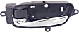 2015 Nissan Pathfinder - Front or Rear, Driver and Passenger Side Chrome Interior Door Handle, With door lock button