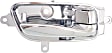 Front and Rear, Driver and Passenger Side Interior Door Handles, Chrome, With door lock button