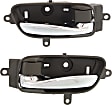 2015-2021 Nissan Murano - Front and Rear, Driver and Passenger Side Chrome lever Interior Door Handle, With Door Lock Button